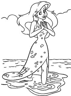 236x320 The Little Mermaid Printable Coloringtracing