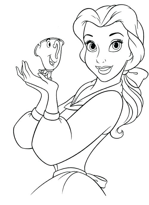 500x688 Coloring Pages Disney Princesses