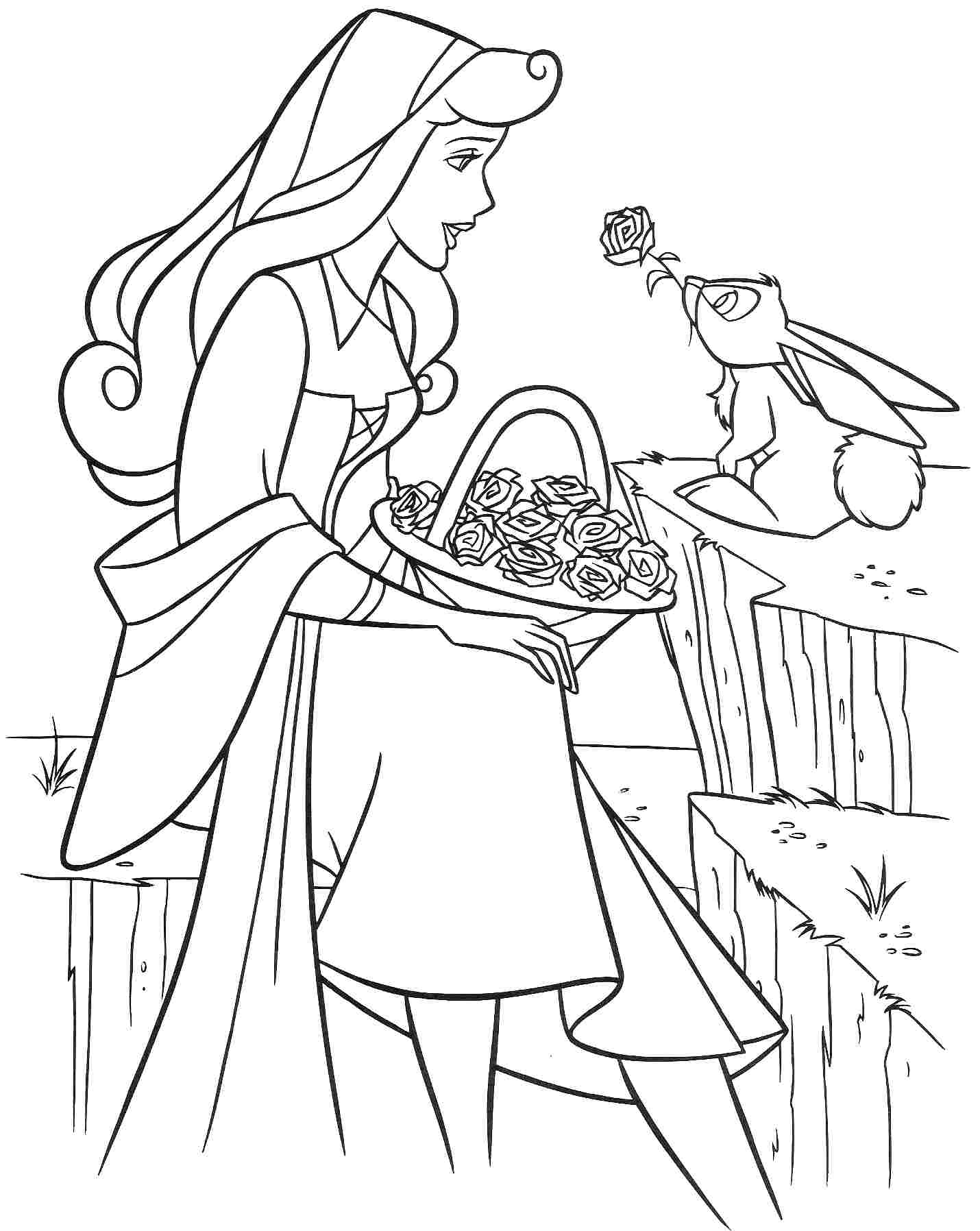 1430x1796 Disney Sleeping Beauty Cartoon Coloring Pages