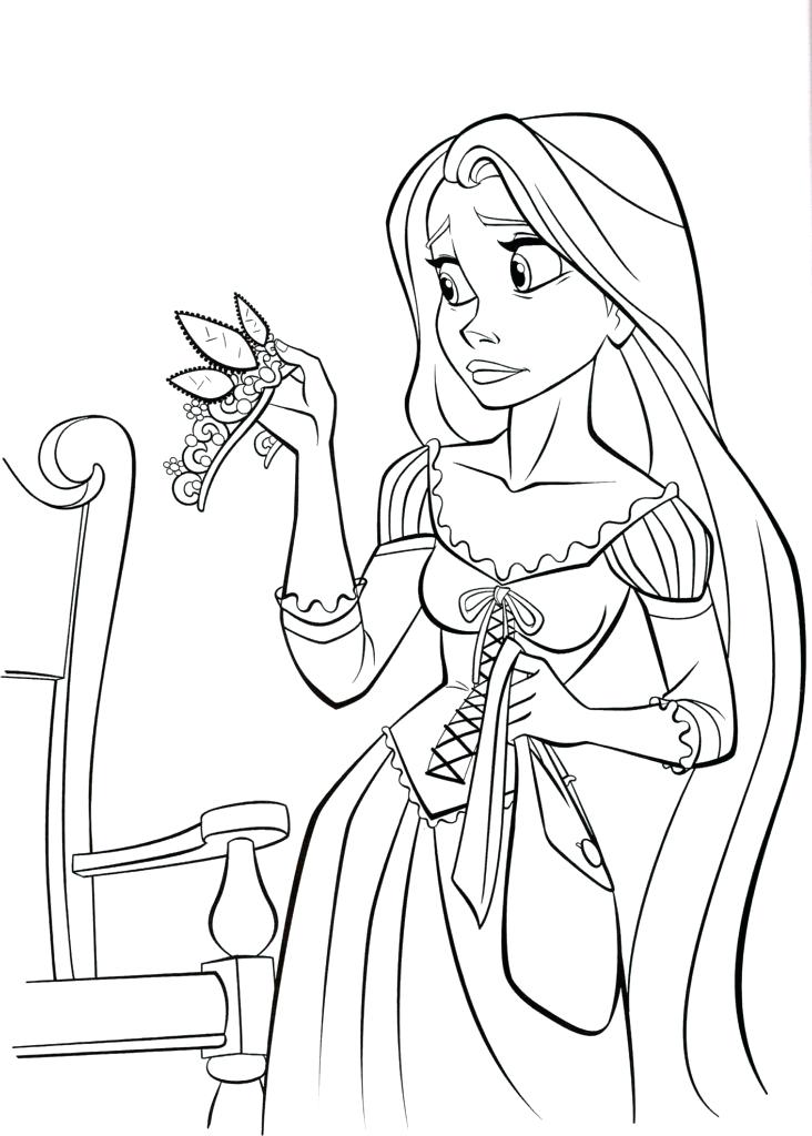 732x1024 Disney Tangled Coloring Pages Free Printable Tangled Coloring