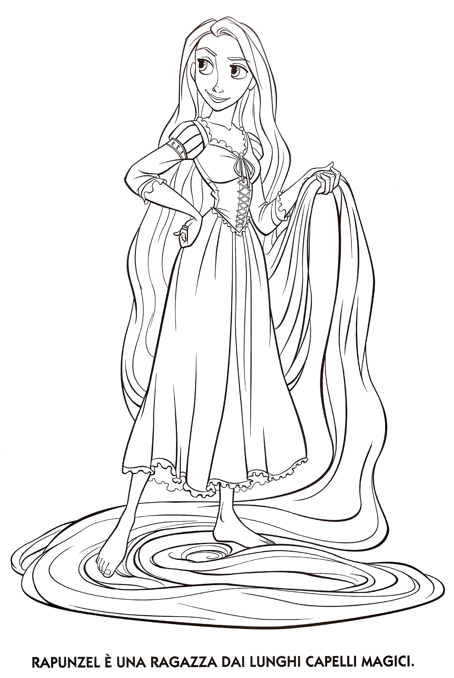 1480x2213 Rapunzel Coloring Pages