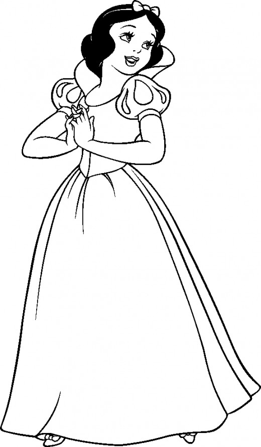 520x891 Snow White Coloring Pages Jayden Free Printables