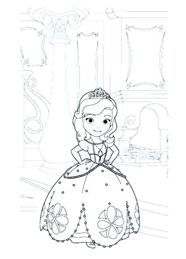 600x834 Princess Sofia Colouring Pages Free Get This The First Coloring