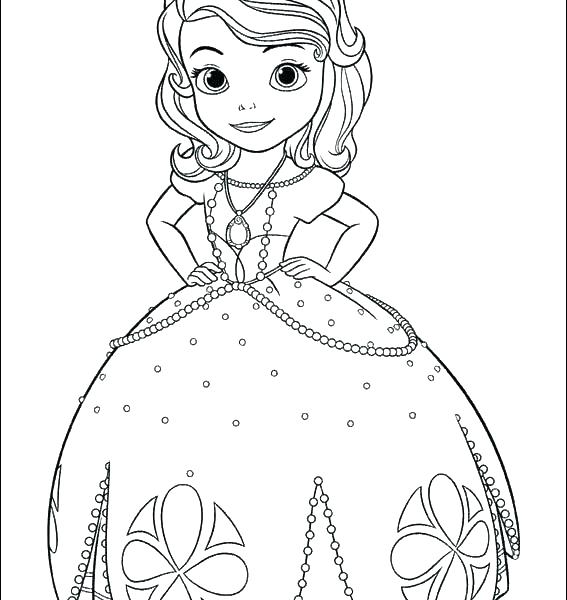 567x600 Princess Sophia Coloring Page G G G Princess Sofia Coloring Pages