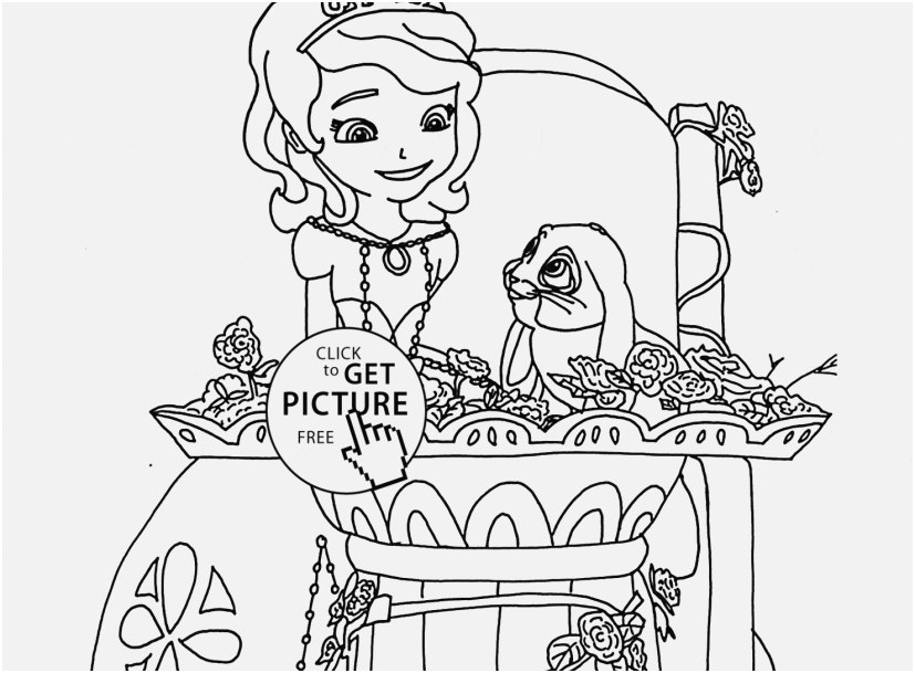 827x609 Princess Sofia Coloring Pages Gallery Clover And Princess Sofia