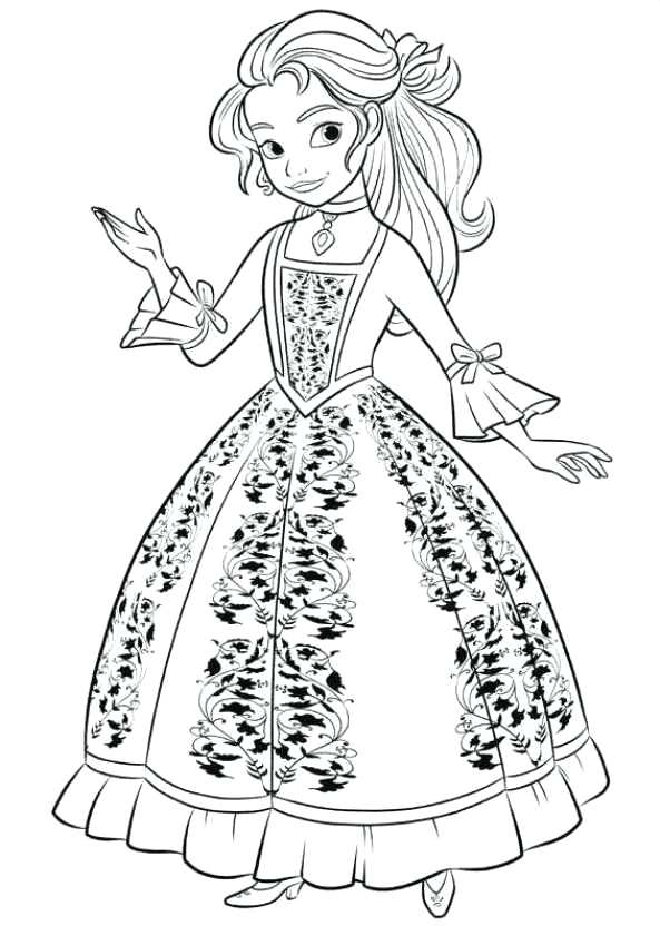 593x832 Sofia First Coloring Pages First Coloring Book Also