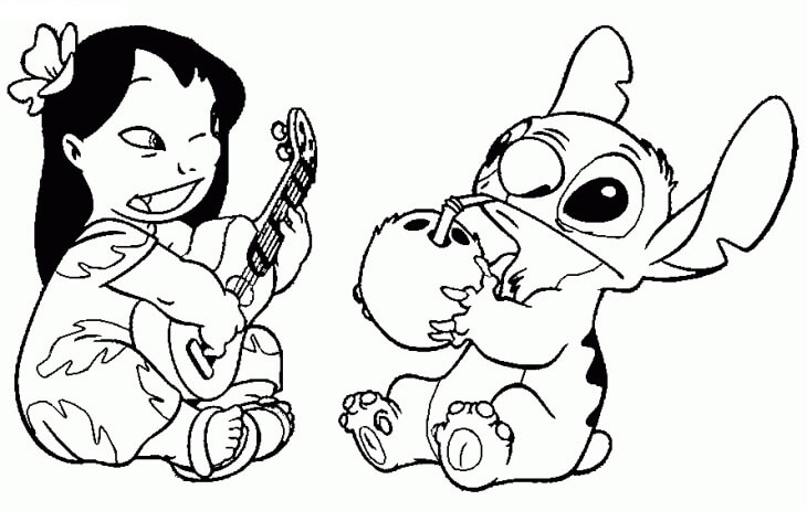 Lilo And Stitch Coloring Pages Coloring Pages For Kids 730x463 Lilo And Stitch Coloring Pages Coloring Pages For Kids