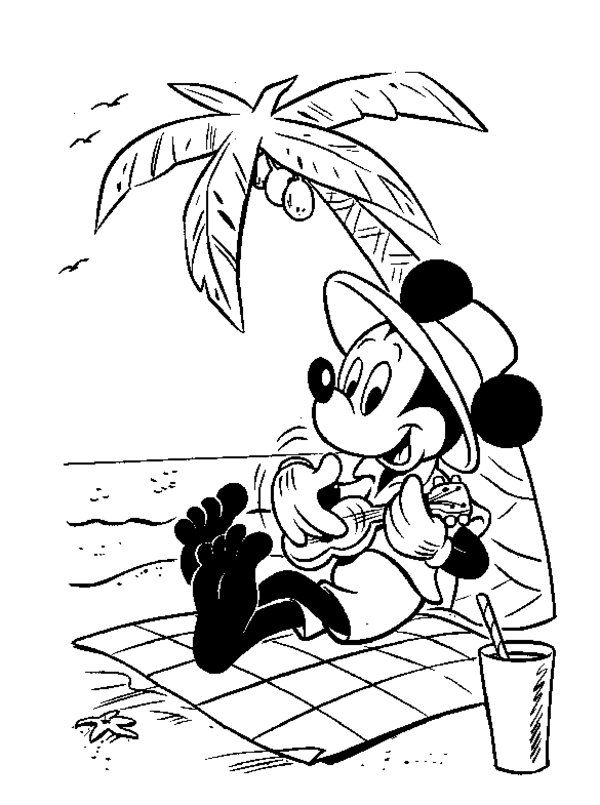 Printable Disney Beach Summer Coloring Pages Picture 1 550x737 600x805 Printable Disney Beach Summer Coloring Pages Picture 1 550x737
