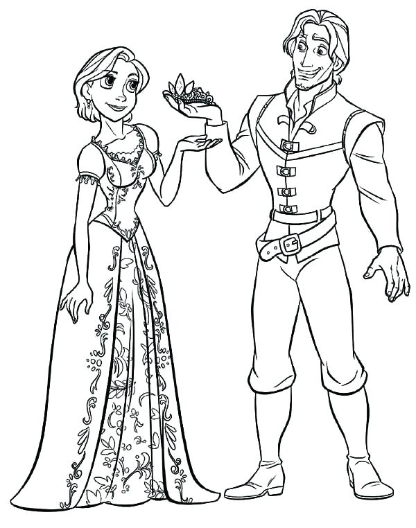600x762 Princess Rapunzel Coloring Pages Free Tangled Coloring Pages