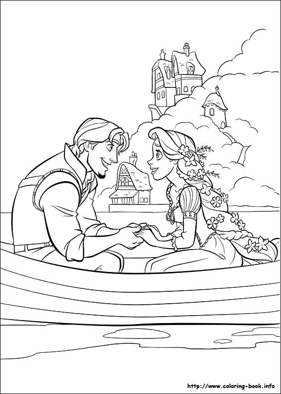 567x794 Rapunzel To Color Pictures Of To Color Princess Coloring Page