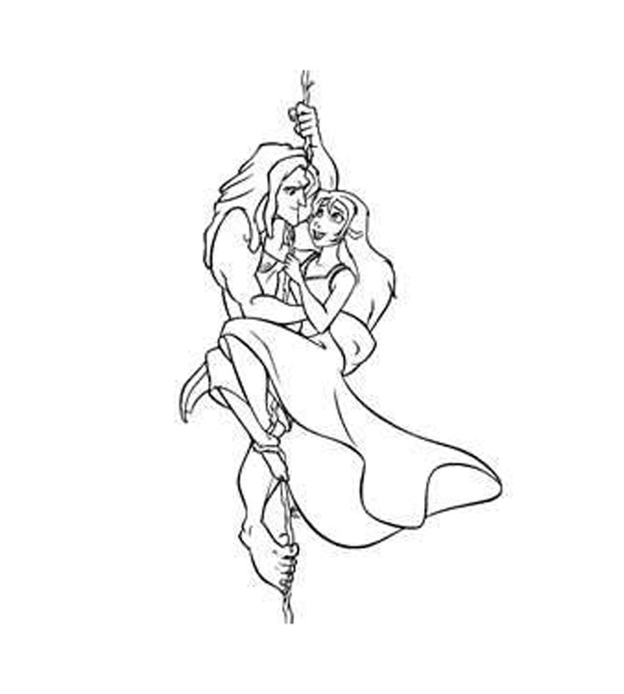 Free Walt Disney Tarzan Coloring Pages 895x995 Free Walt Disney Tarzan Coloring Pages