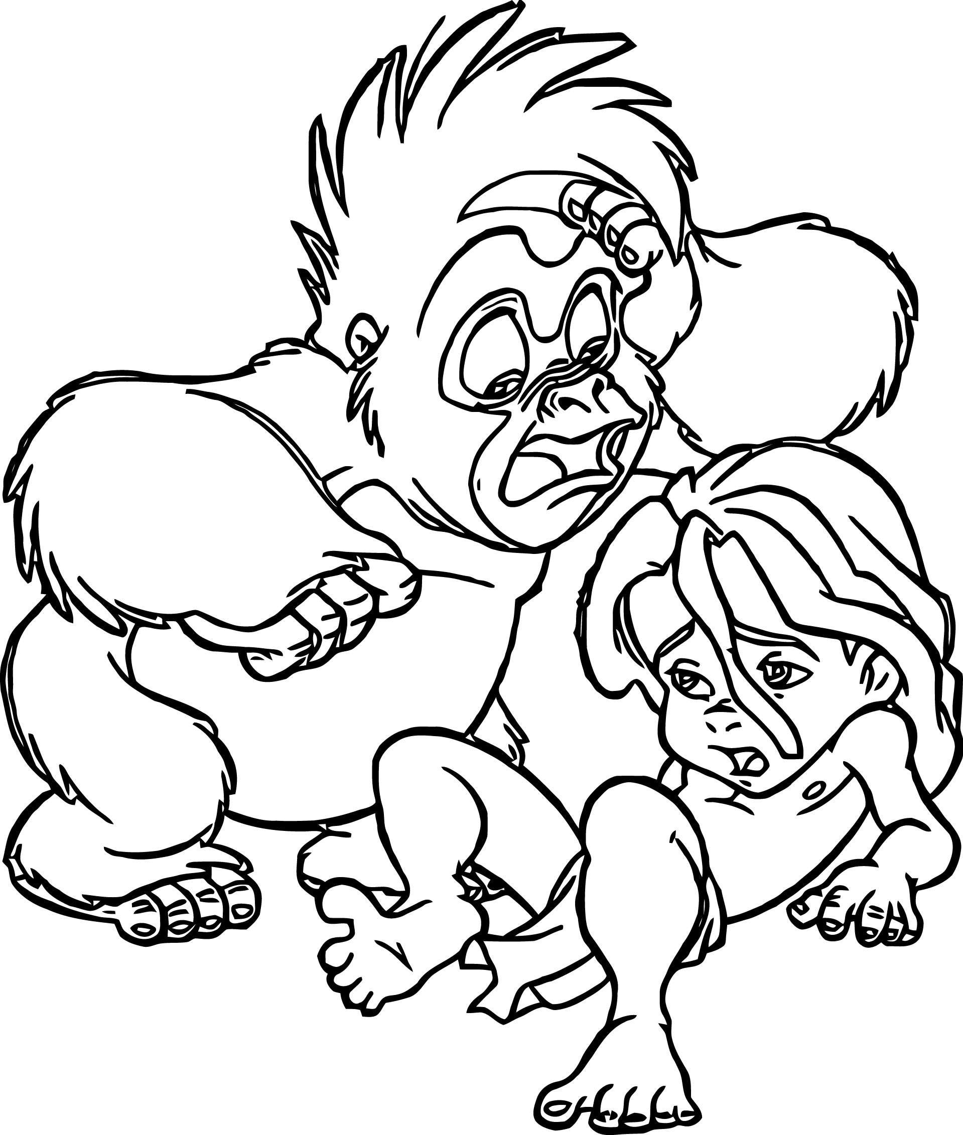 Tarzan Coloring Pages 1919x2262 Tarzan Coloring Pages