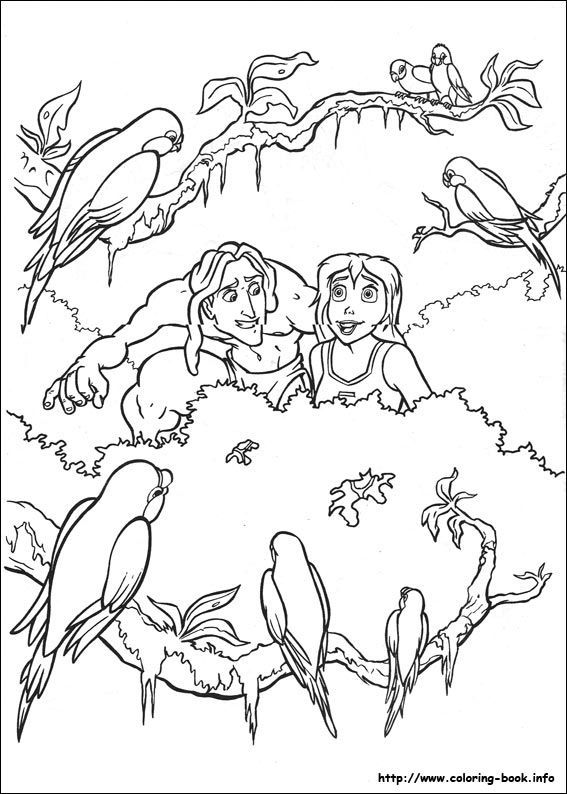 Disney Tarzan Coloring Pages at GetColorings.com | Free printable ...