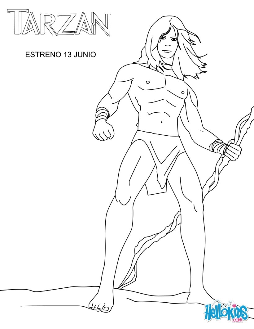 Disney Tarzan Coloring Pages 820x1060 Disney Tarzan Coloring Pages