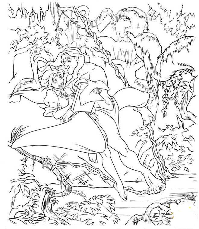 Disney Tarzan Coloring Pages. List 660x761 Disney Tarzan Coloring Pages. List