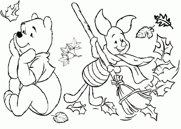 616x440 Thanksgiving Coloring Pages For Kindergarten Free Printable Disney