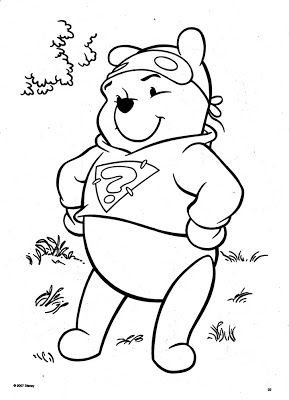 289x400 Disney Coloring Pages Super Hero Pooh Gtgt Disney Coloring Pages