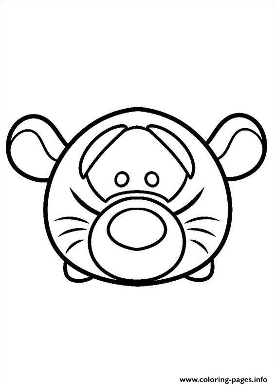 565x792 Cute Disney Tigger Tsum Tsum Coloring Pages Printable