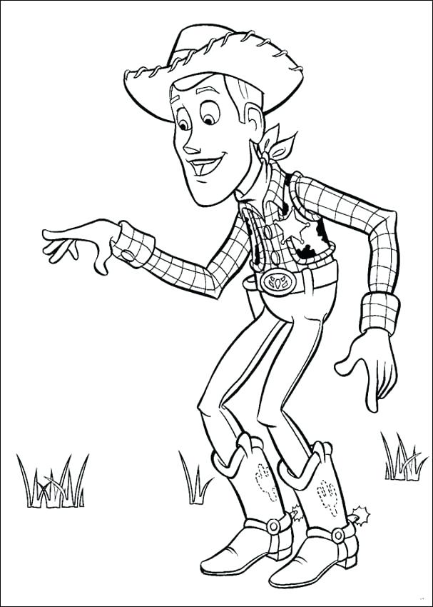 Printable Toy Story Coloring Pages Toy Story Woody Coloring Pages 607x850 Printable Toy Story Coloring Pages Toy Story Woody Coloring Pages
