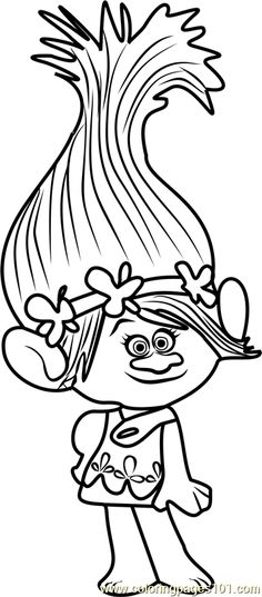 Trolls Coloring Pages 236x537 Trolls Coloring Pages