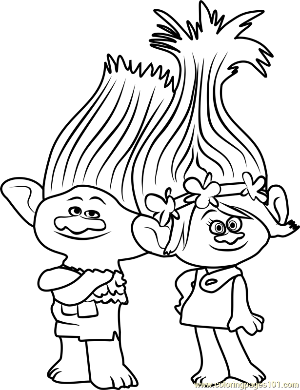 Branch From Trolls Coloring Page Coloring Pages 615x800 Branch From Trolls Coloring Page Coloring Pages