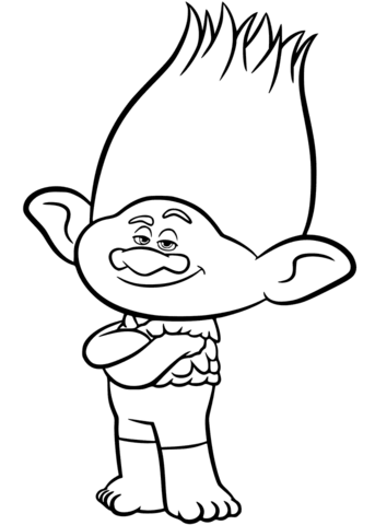 Branch From Trolls Coloring Page From Dreamworks Trolls Category 343x480 Branch From Trolls Coloring Page From Dreamworks Trolls Category
