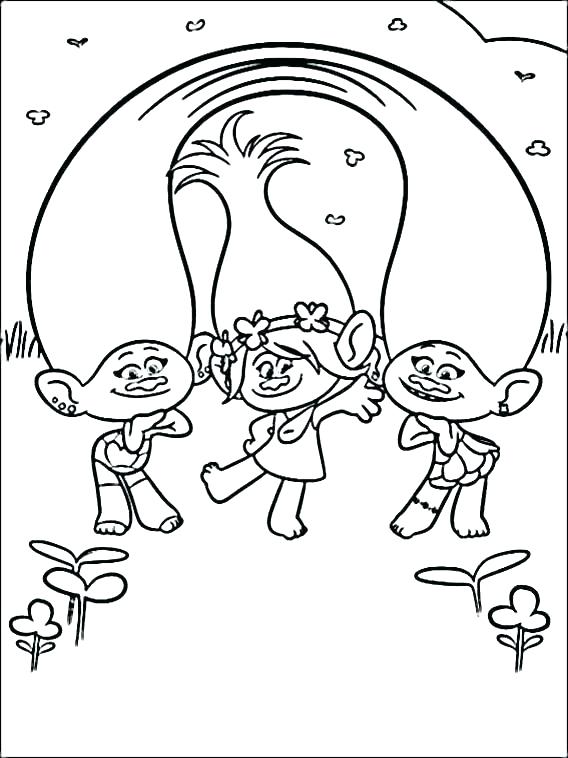 Disney Trolls Coloring Pages at GetColorings.com | Free printable ...