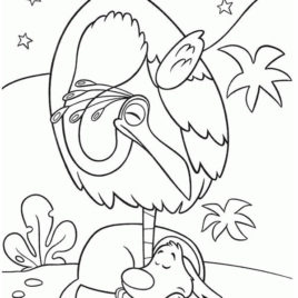 Kevin The Bird And Dug The Dog In Disney Up Coloring Page Netart 268x268 Kevin The Bird And Dug The Dog In Disney Up Coloring Page Netart