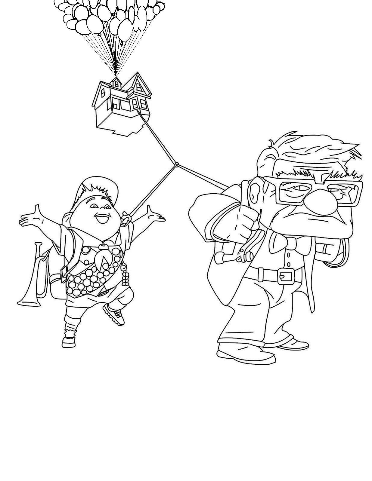 Up House Coloring Page 1236x1600 Up House Coloring Page