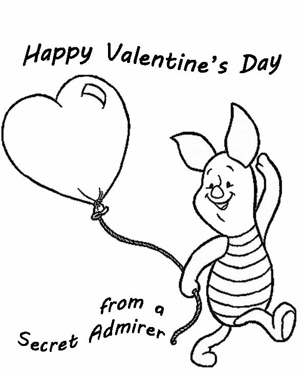 586x725 Happy Valentines Day Coloring Page