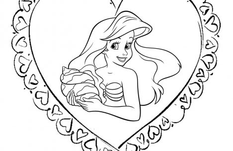 469x304 Disney Princess Valentines Day Coloring Pages Just Colorings