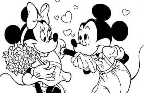 469x304 Disney Valentines Day Coloring Pages Just Colorings