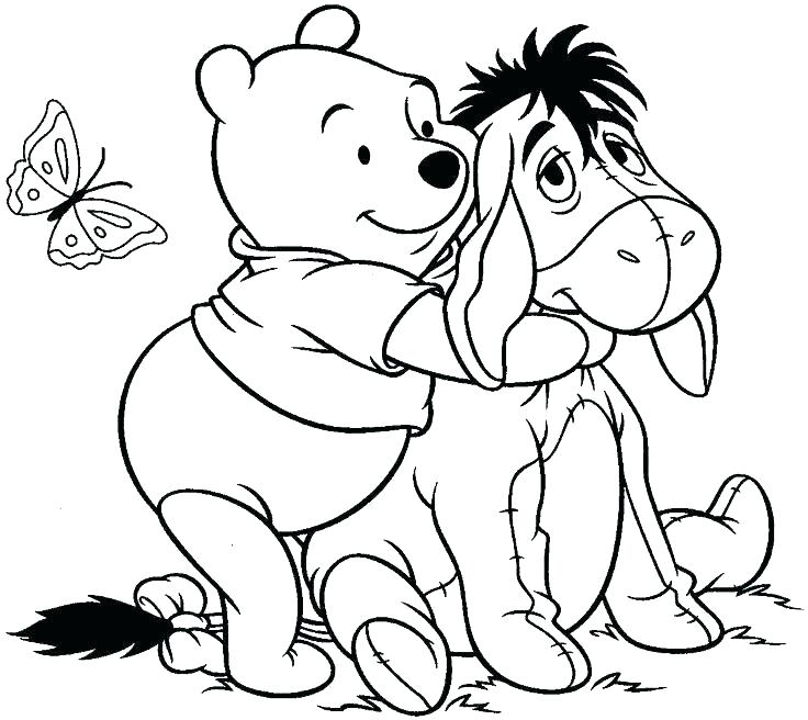 Coloring Pages Winnie The Pooh Animal The Pooh Characters Coloring 736x656 Coloring Pages Winnie The Pooh Animal The Pooh Characters Coloring