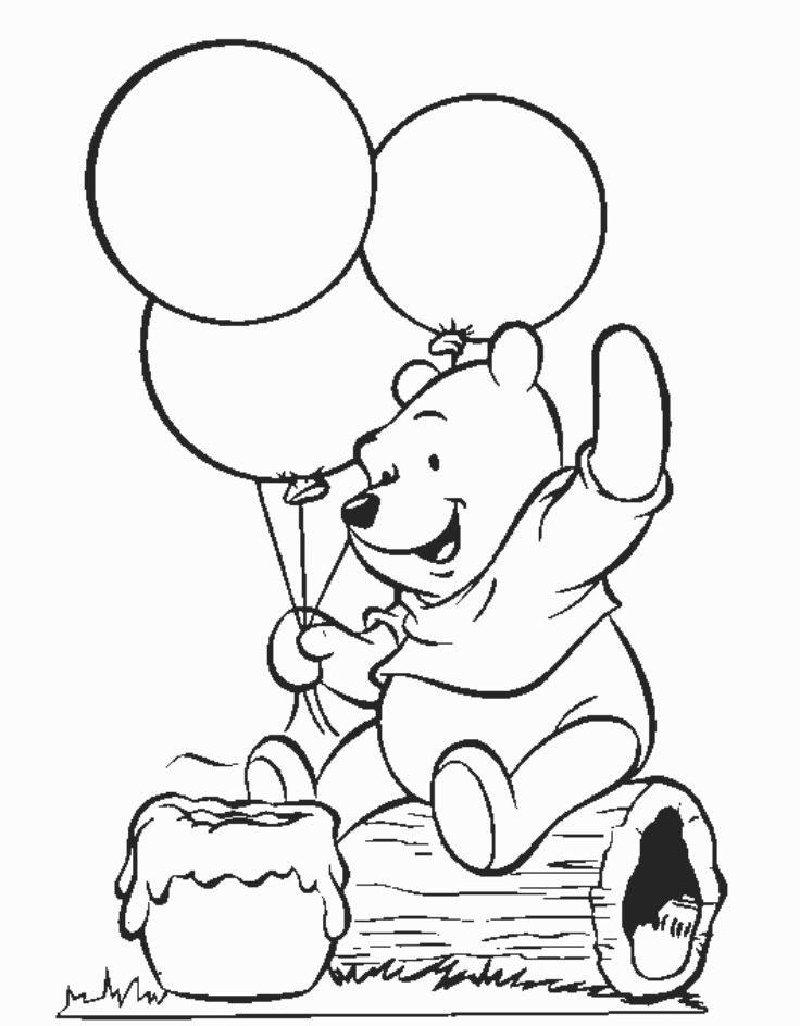 Free Winnie The Pooh Coloring Pages 736x944 Free Winnie The Pooh Coloring Pages