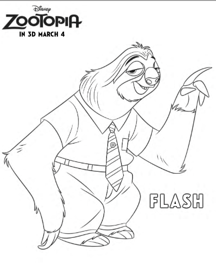 Zootopia Coloring Sheets And Additional Clips 438x535 Zootopia Coloring Sheets And Additional Clips