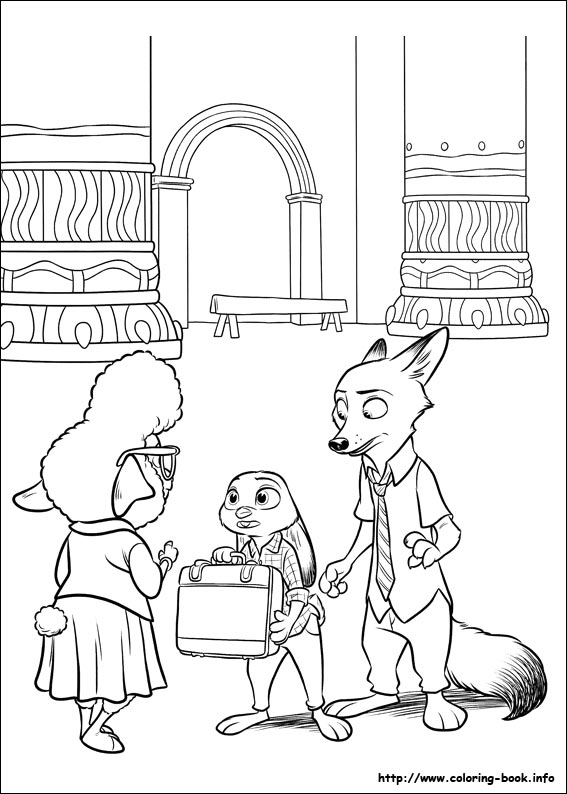 Zootopia Coloring Pages On Coloring 567x794 Zootopia Coloring Pages On Coloring