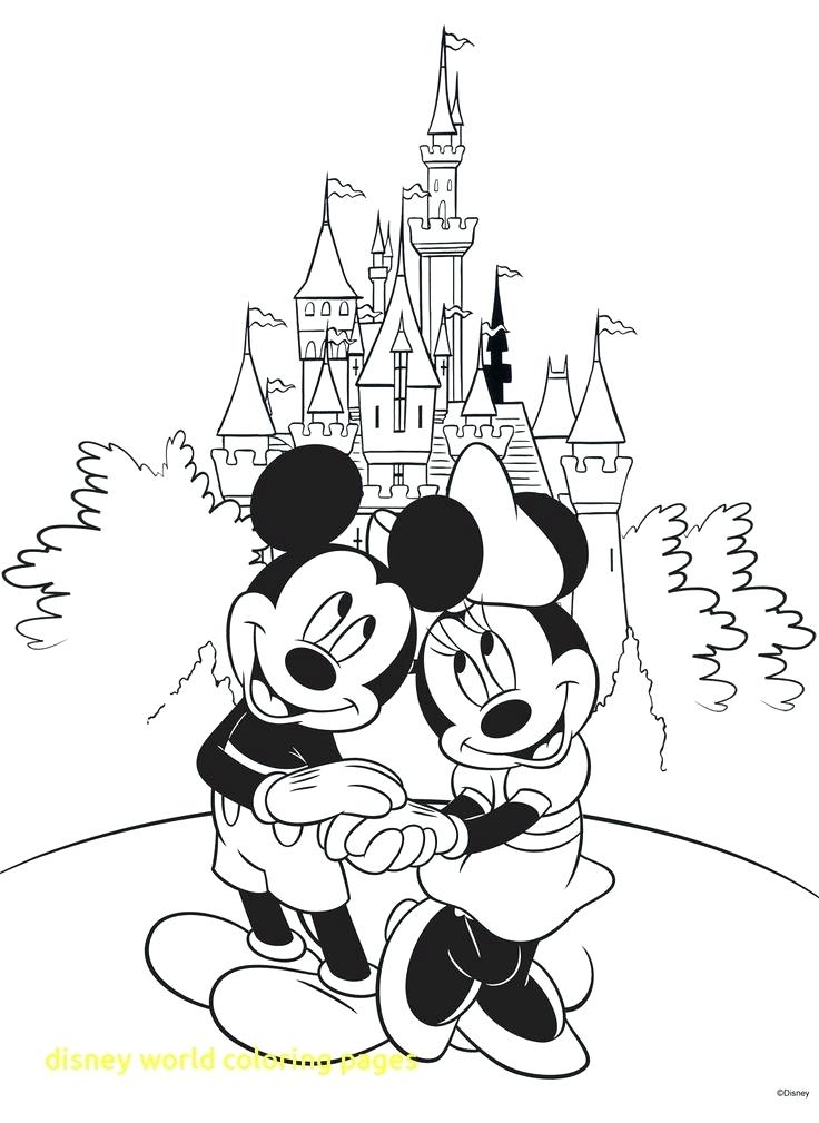 736x1009 Disneyland Coloring Page World Coloring Pages With Lovely Ideas