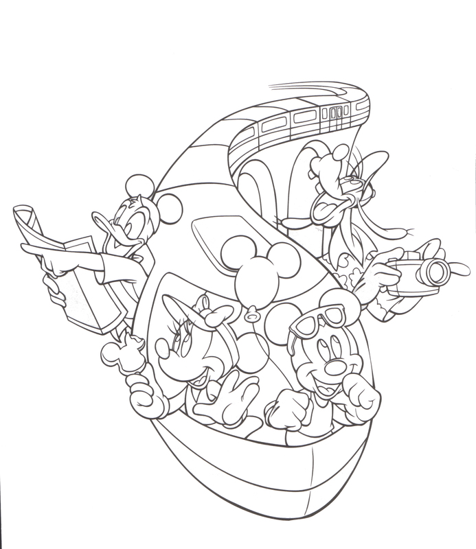 693x800 Disneyland Coloring Pages To Download And Print For Free
