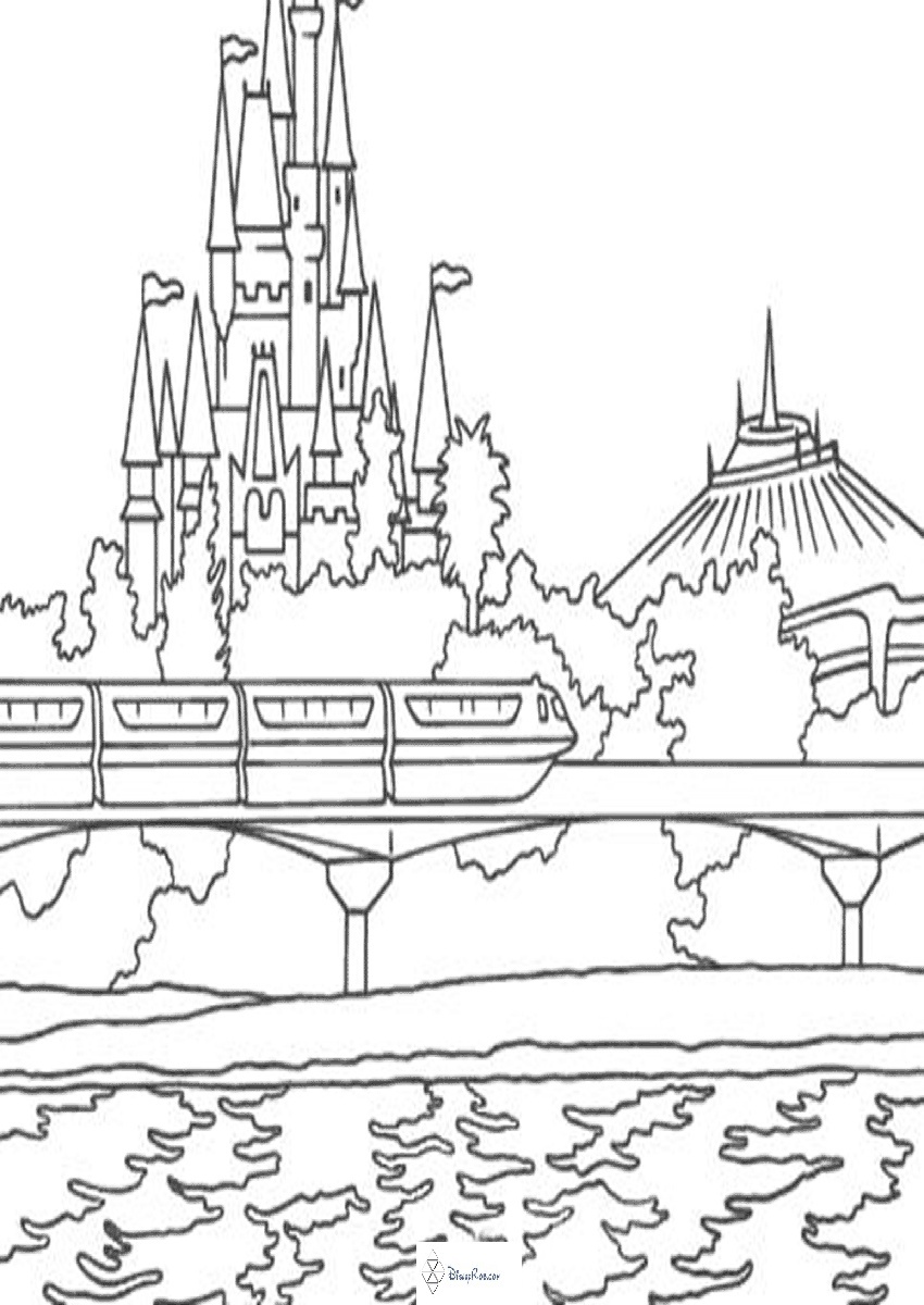 Disneyland Rides Coloring Pages