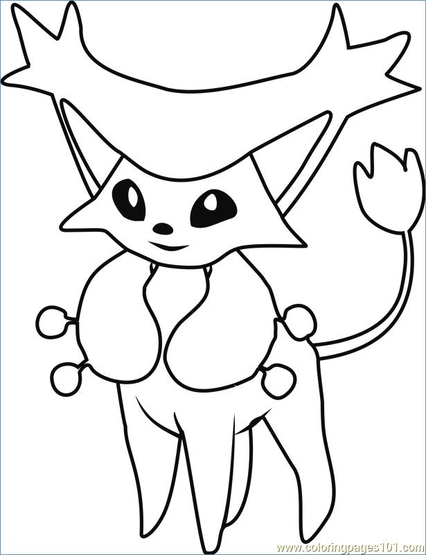 615x800 Ditto Pokemon Coloring Page