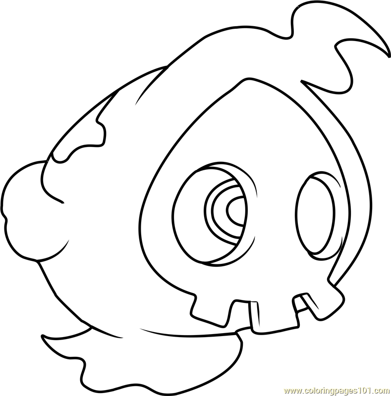 789x800 Duskull Pokemon Coloring Page