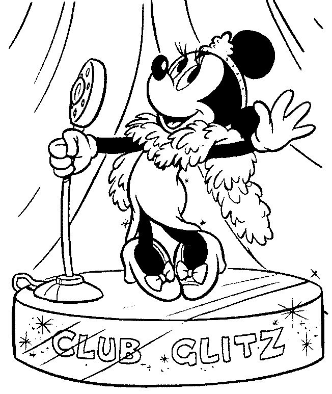 652x773 Minnie As A Diva Coloring Page Cartoon Pages Of Kidscoloringpage