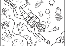 Scuba Diver Worksheet 250x180 Scuba Diver Worksheet
