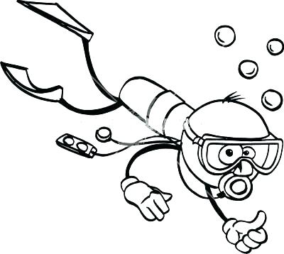 Scuba Diver Colouring Page Coloring Stick Cartoon Misc Sport 400x358 Scuba Diver Colouring Page Coloring Stick Cartoon Misc Sport