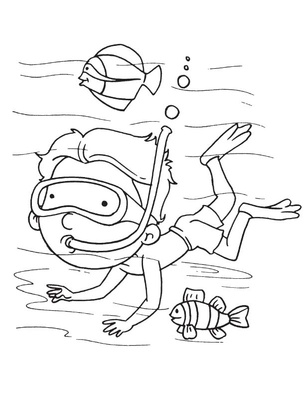 Sea Diver Coloring Page Download Free Sea Diver Coloring Page 612x792 Sea Diver Coloring Page Download Free Sea Diver Coloring Page