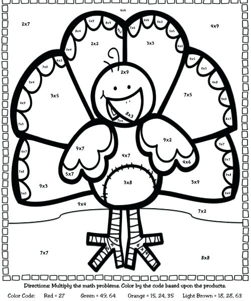 500x600 Division Coloring Pages Multiplication Facts Coloring Pages