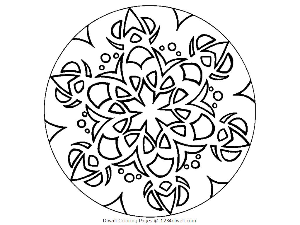 1024x768 Diwali Coloring Pages Jacb Me Throughout