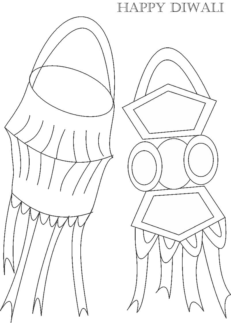 Decorative Items Of Diwali Coloring Page 802x1118 Decorative Items Of Diwali Coloring Page