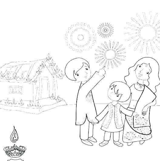 528x530 Diwali Coloring Pages Coloring Pages For Kids Colouring Pages
