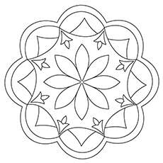 Diwali Rangoli Coloring Pages